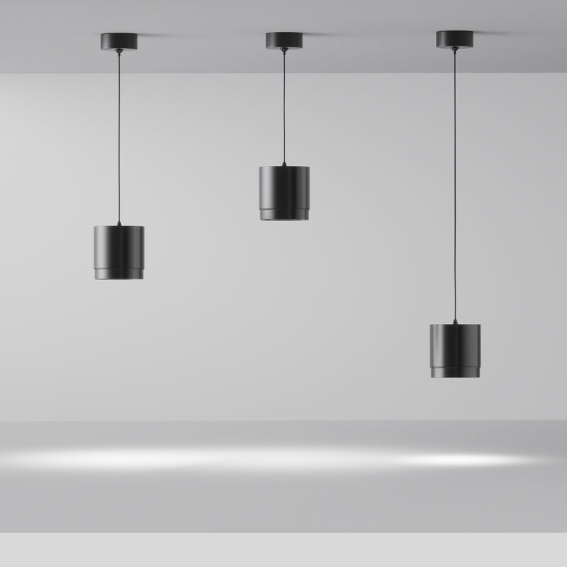 Maytoni Polar 1L ceiling pendant spot, black GX53 D 8.2cm