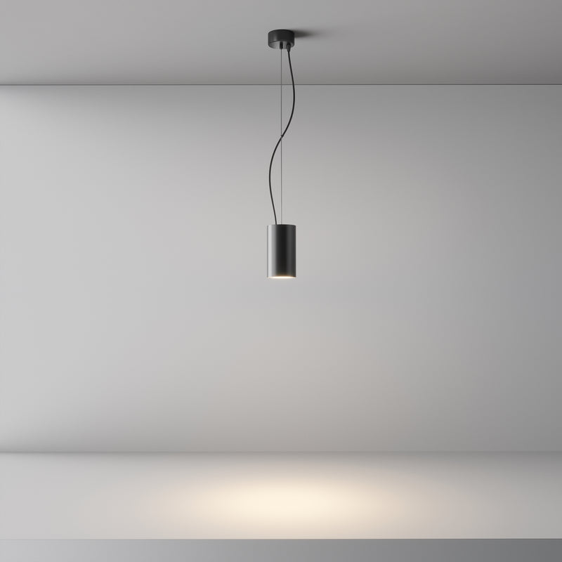 Faretto a sospensione da soffitto Maytoni Efir 1L, LED nero D 7,5 cm