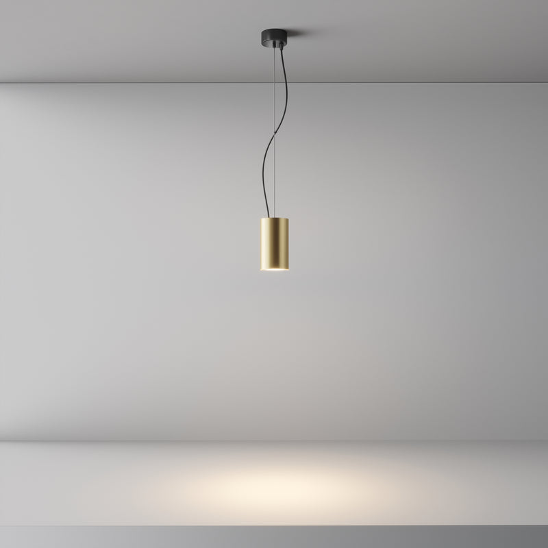 Maytoni Efir 1L pendant lamp, black LED D 7.5cm