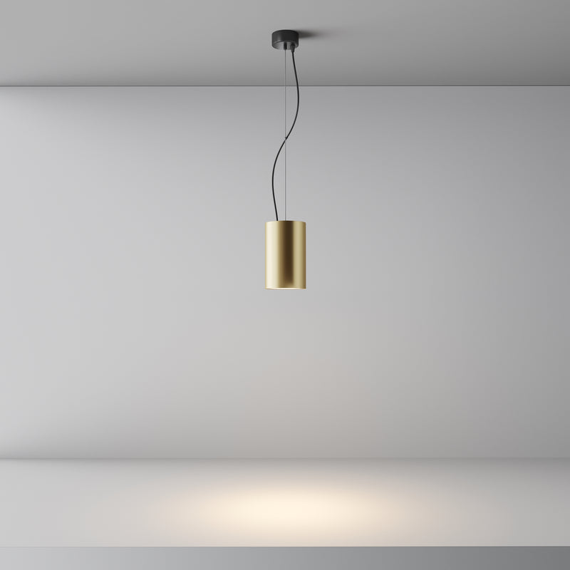 Maytoni Efir 1L pendant lamp, black LED D 10.5cm