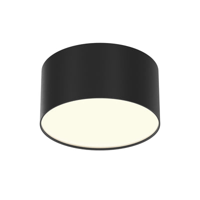 Maytoni Zon 1L flush mount ceiling lamp, black LED D 12cm