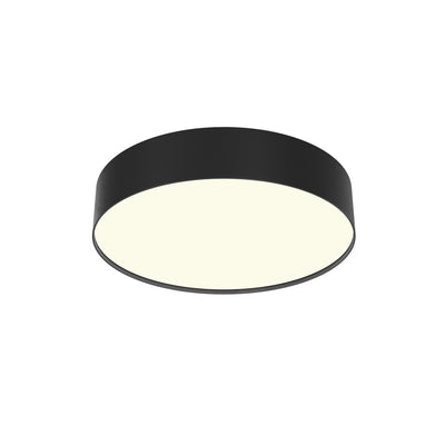 Maytoni Zon 1L flush mount ceiling lamp, black LED D 30cm