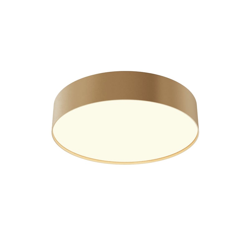 Maytoni Zon 1L flush mount ceiling lamp, matt gold LED D 30cm