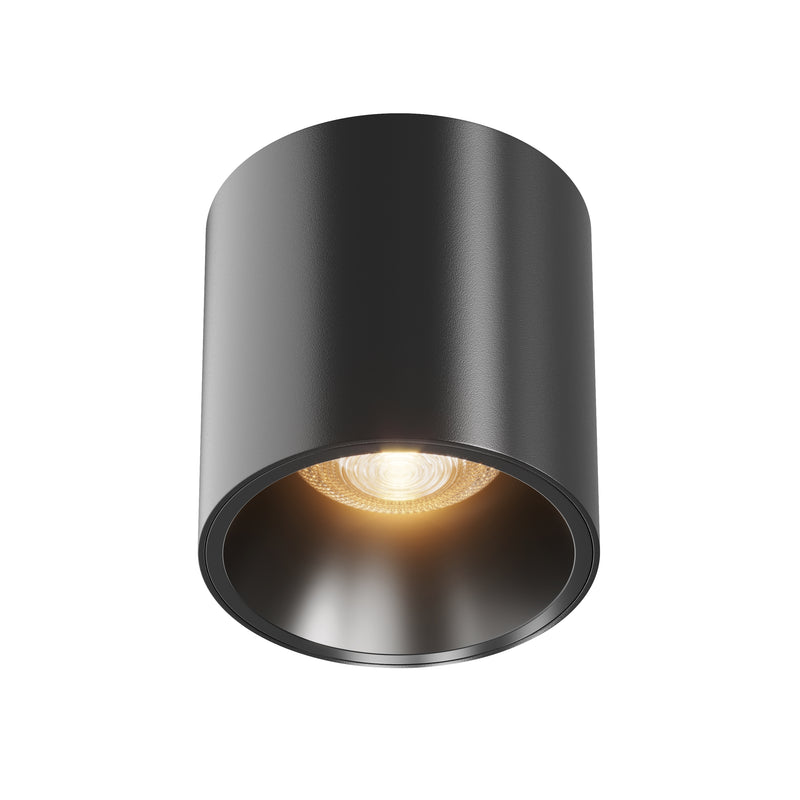 Maytoni Alfa LED 1L ceiling spotlight, black LED D 7cm