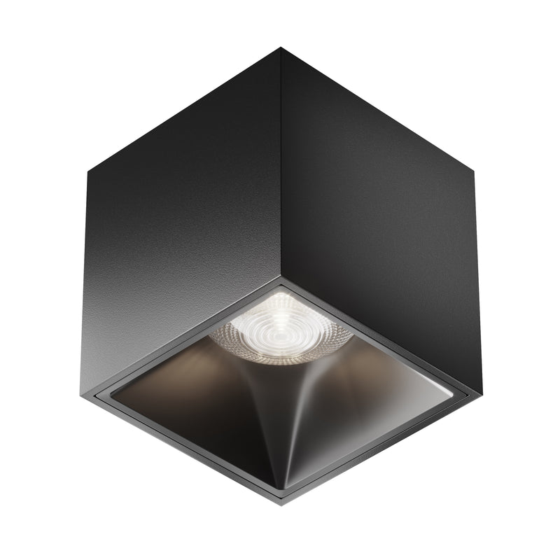 Maytoni Alfa LED 1L ceiling spotlight, black LED H 7cm