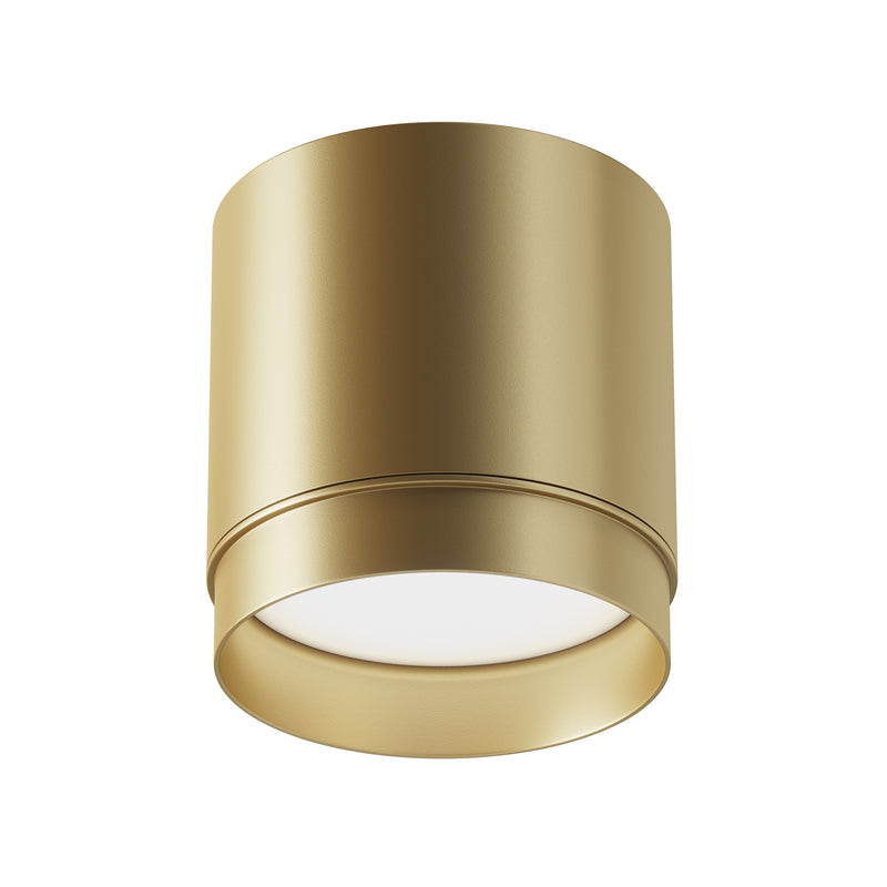 Maytoni Polar 1L ceiling spotlight, matt gold GX53 D 8.2cm