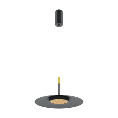 Maytoni El 1L pendant lamp, black LED D 35cm