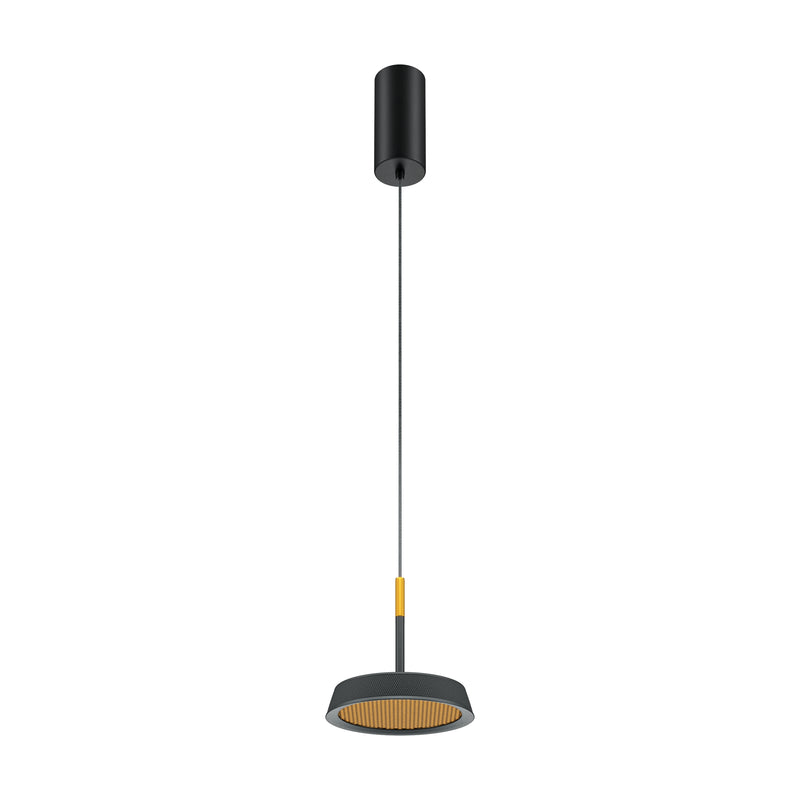 Maytoni El 1L pendant lamp, black LED D 15.3cm