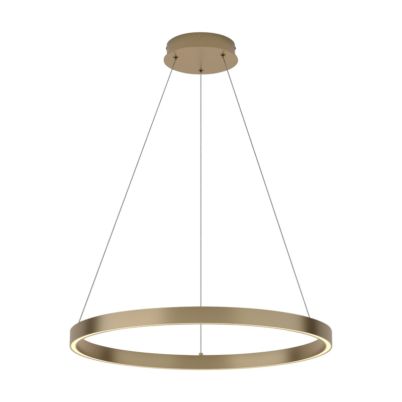 Maytoni Rim 1L pendant lamp, brass LED D 60cm