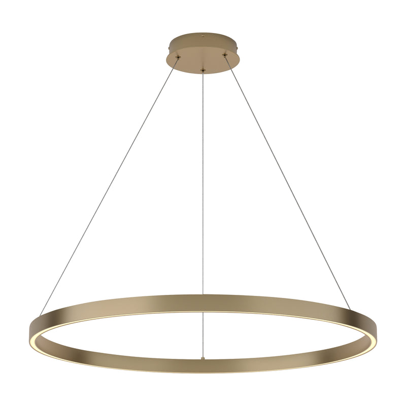 Maytoni Rim 1L pendant lamp, brass LED D 80cm