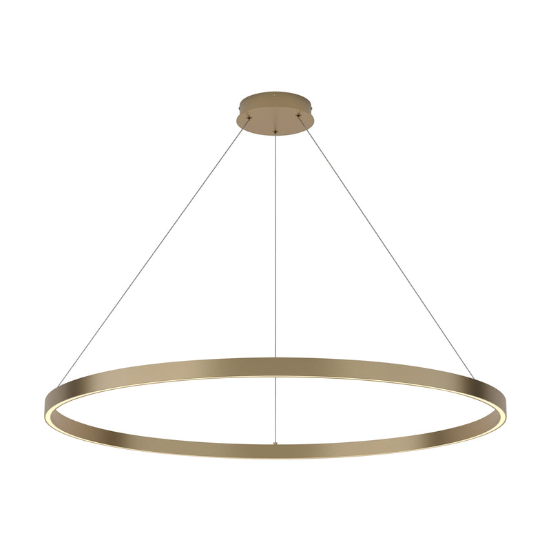 Maytoni Rim 1L pendant lamp, brass LED D 100cm