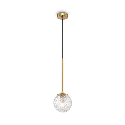 Maytoni Ligero 1L pendant lamp, brass E27 D 15cm