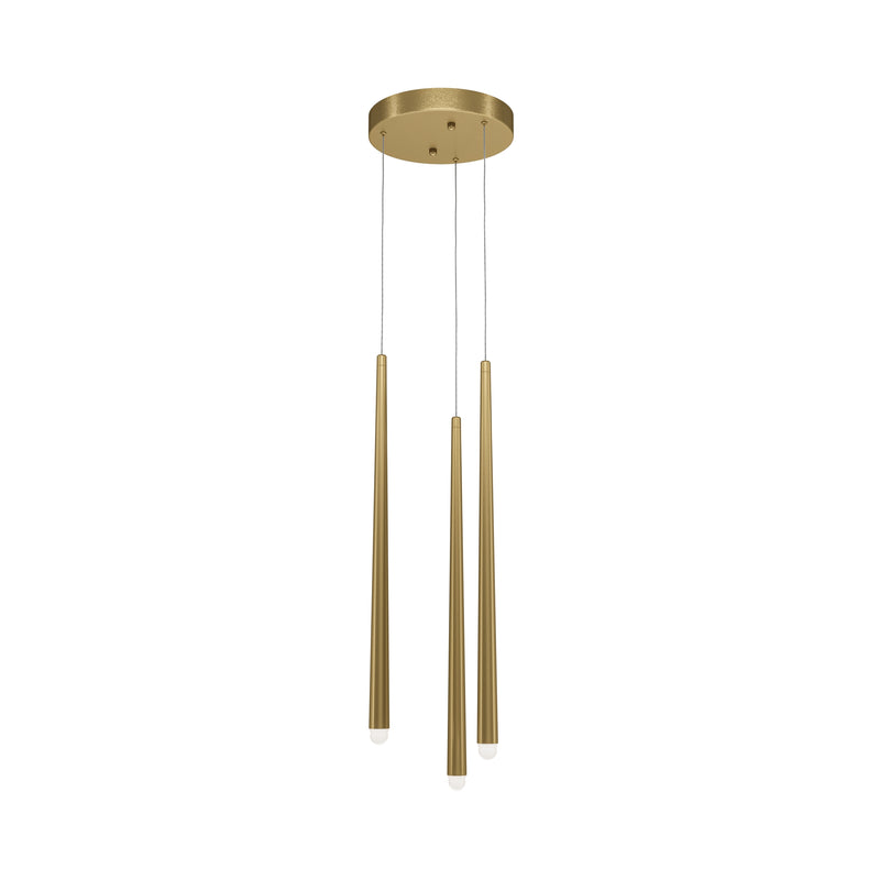 Maytoni Cascade 1L pendant lamp, brass LED D 26cm