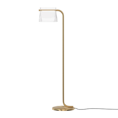 Maytoni Cabaret 1L floor lamp, brass LED H 126.5cm