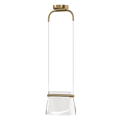 Maytoni Cabaret 1L pendant lamp, brass LED H 329cm