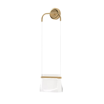 Maytoni Cabaret 1L wall sconce lamp, brass LED H 330cm