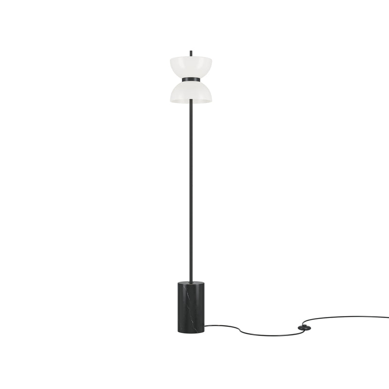 Maytoni Kyoto 1L floor lamp, black LED D 22cm