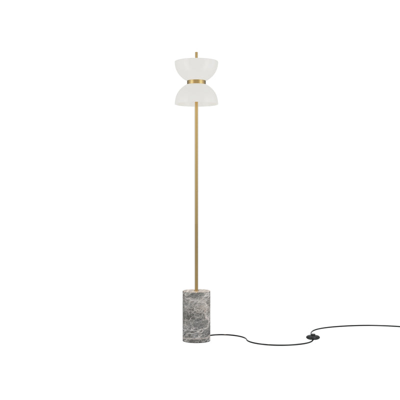 Maytoni Kyoto 1L floor lamp, gold LED D 22cm