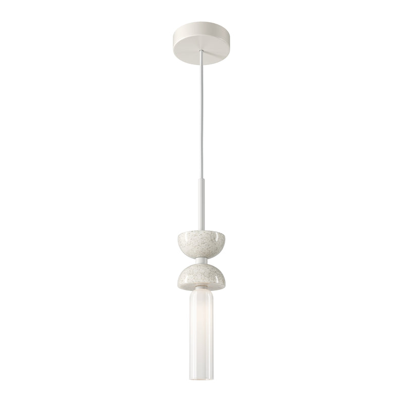 Maytoni Kyoto 1L pendant lamp, white G9 D 10cm