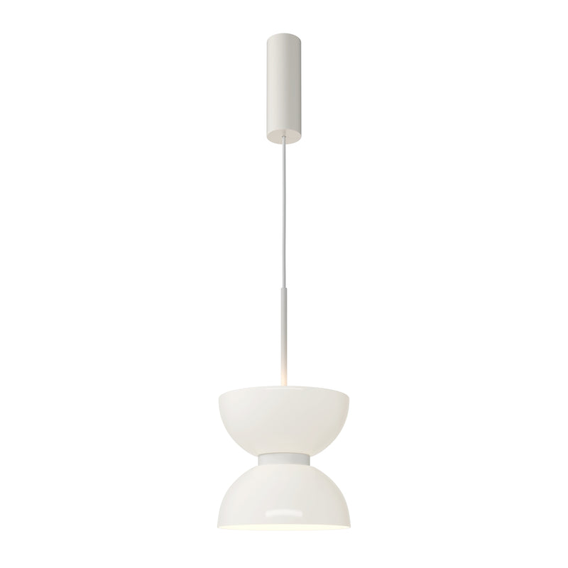 Maytoni Kyoto 1L pendant lamp, white LED D 22cm