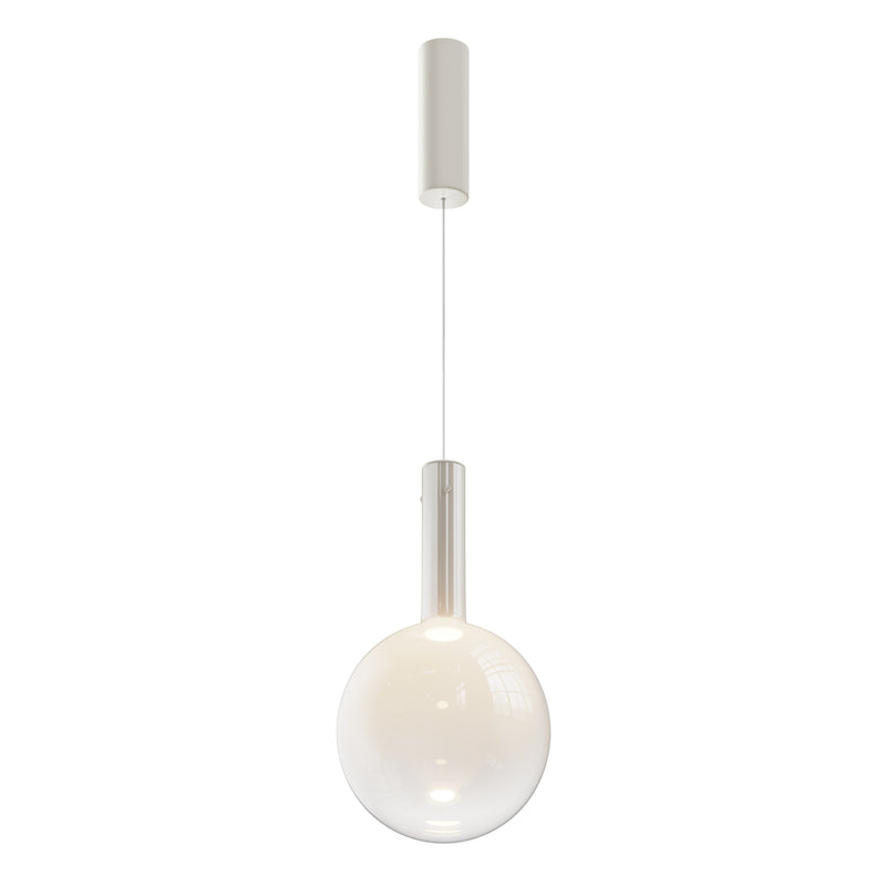 Maytoni Nebula 1L pendant lamp, white LED D 25cm