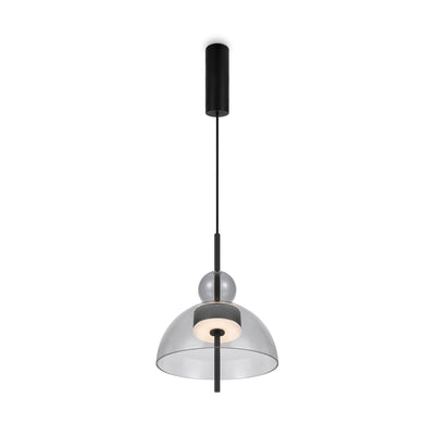 Maytoni Bangkok 1L pendant lamp, black LED D 25cm