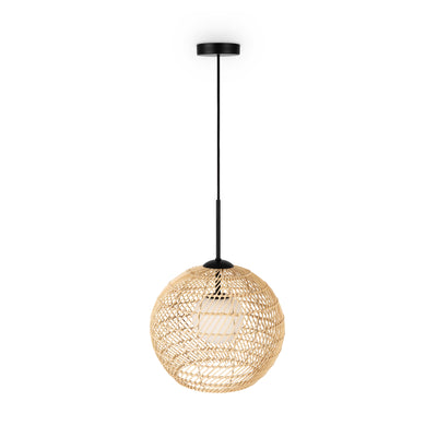 Maytoni Cane 1L pendant lamp, black G9 D 30cm