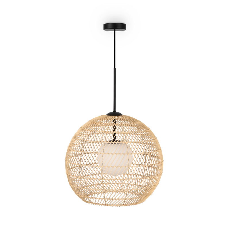 Maytoni Cane 1L pendant lamp, black G9 D 40cm