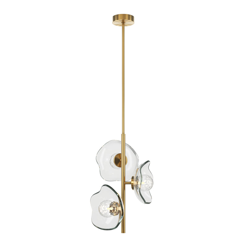 Maytoni Miracle 3L pendant lamp, brass G9 D 31cm