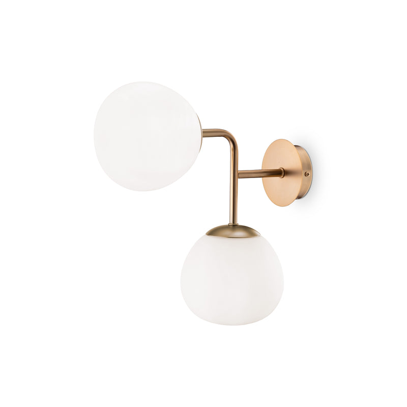 Maytoni Erich 2L wall sconce lamp, gold E14 H 36cm