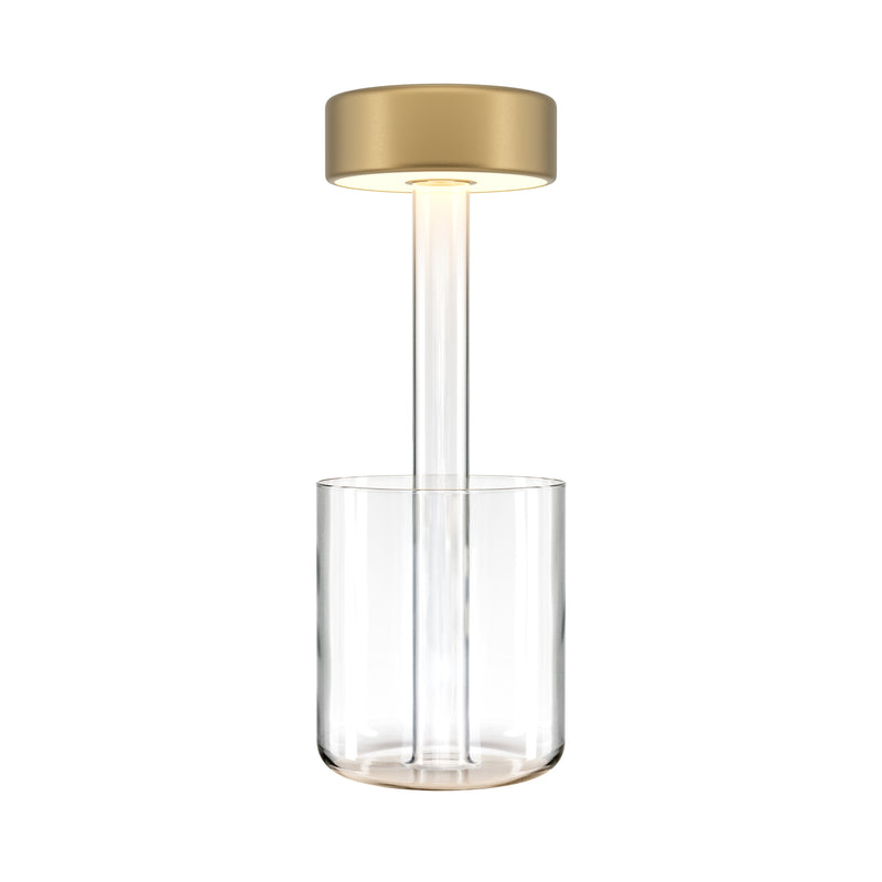 Maytoni AI Collaboration 1L table lamp, gold LED D 12cm