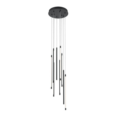 Maytoni Light stick 1L pendant lamp, black LED D 35cm