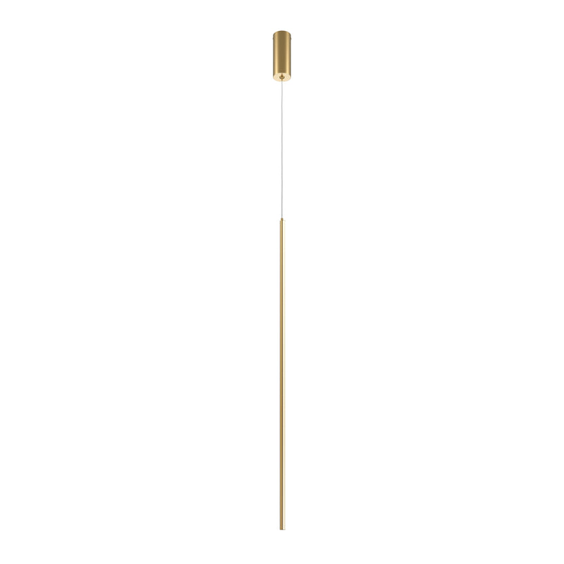 Maytoni Halo 1L pendant lamp, brass LED D 1.7cm