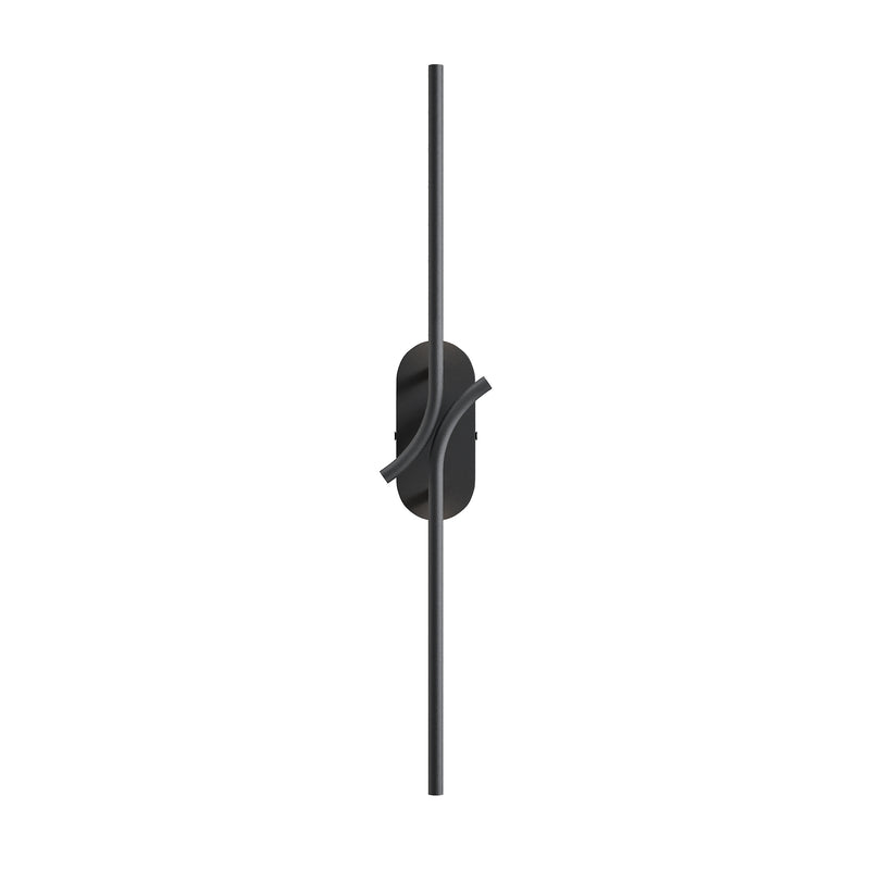 Maytoni Renaissance 1L wall sconce lamp, black LED H 63cm