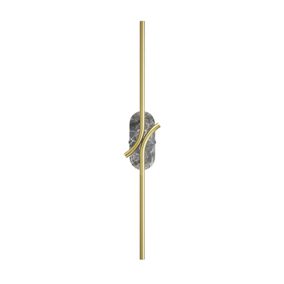 Maytoni Renaissance 1L wall sconce lamp, brass LED H 63cm