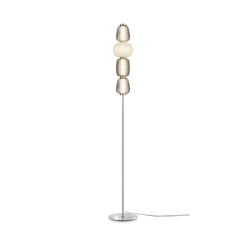 Maytoni Pattern 1L floor lamp, chrome LED D 25cm