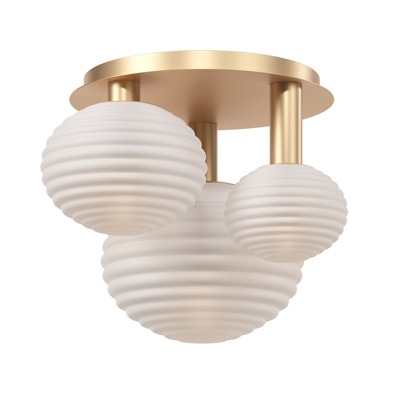 Maytoni Reels 3L ceiling lamp, gold E14 H 38.5cm