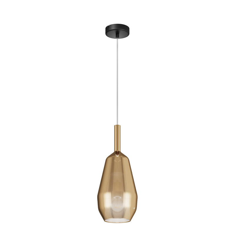 Maytoni Duality 1L pendant lamp, black E27 D 16cm