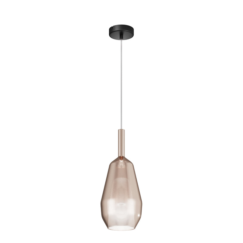 Maytoni Duality 1L pendant lamp, black E27 D 16cm