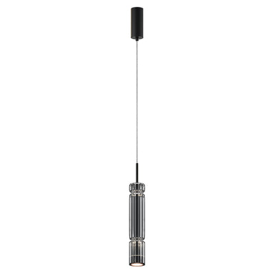 Maytoni Ordo 1L pendant lamp, black LED D 8cm