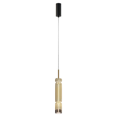 Maytoni Ordo 1L pendant lamp, black LED D 8cm