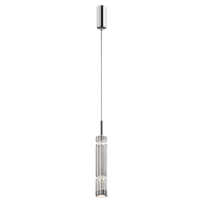 Maytoni Ordo 1L pendant lamp, chrome LED D 8cm