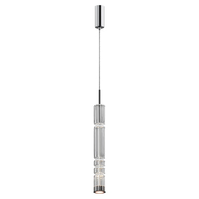 Maytoni Ordo 1L pendant lamp, chrome LED D 8cm