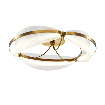 Maytoni Breeze 1L ceiling lamp, brass LED D 60cm