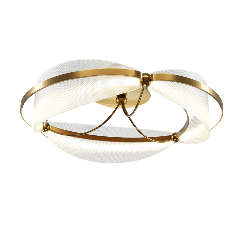 Maytoni Breeze 1L ceiling lamp, brass LED D 60cm