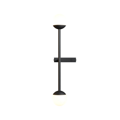 Maytoni Touch 1L wall sconce lamp, black LED H 48cm