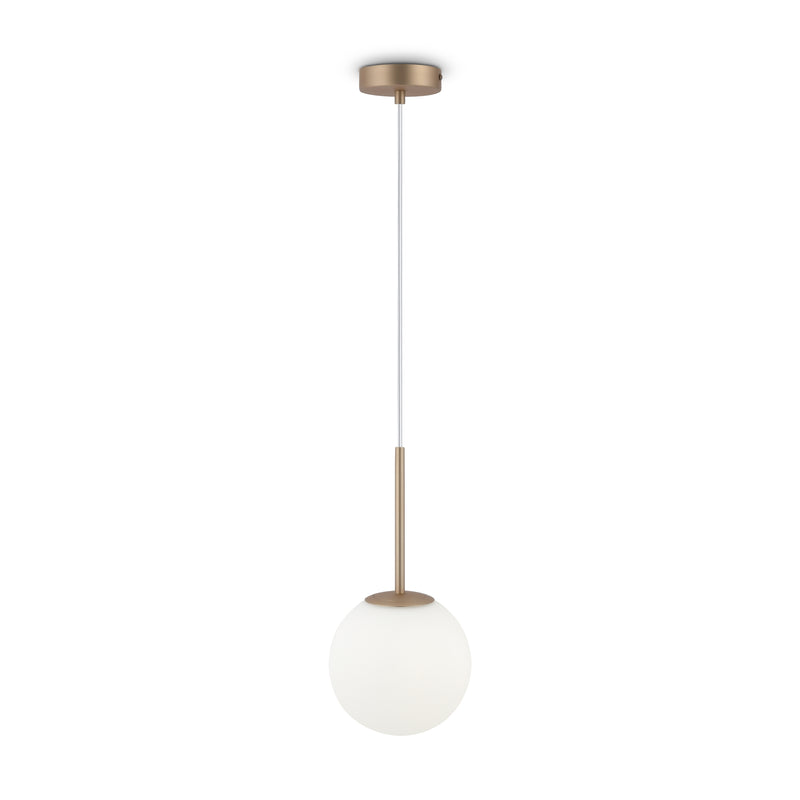 Maytoni Basic form 1L pendant lamp, gold E14 D 18cm