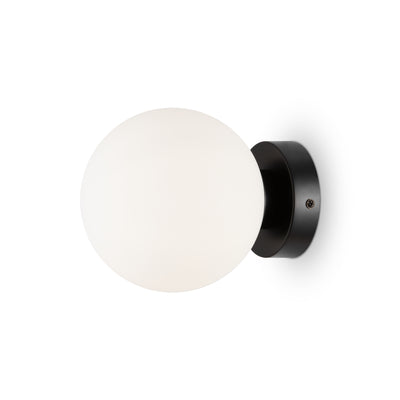 Maytoni Basic form 1L washer sconce lamp, black E14 D 15cm