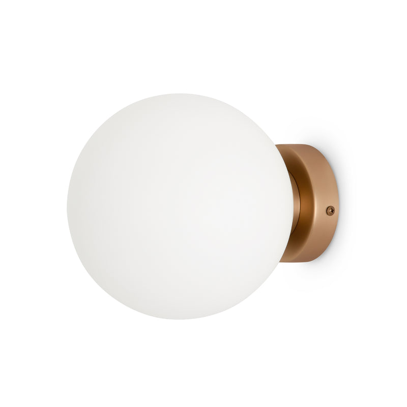 Maytoni Basic form 1L washer sconce lamp, gold E14 D 18cm