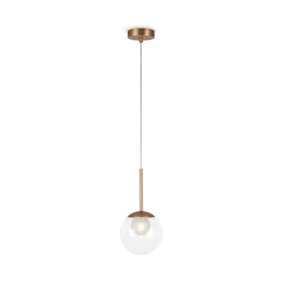 Maytoni Basic form 1L pendant lamp, gold G9 D 15cm